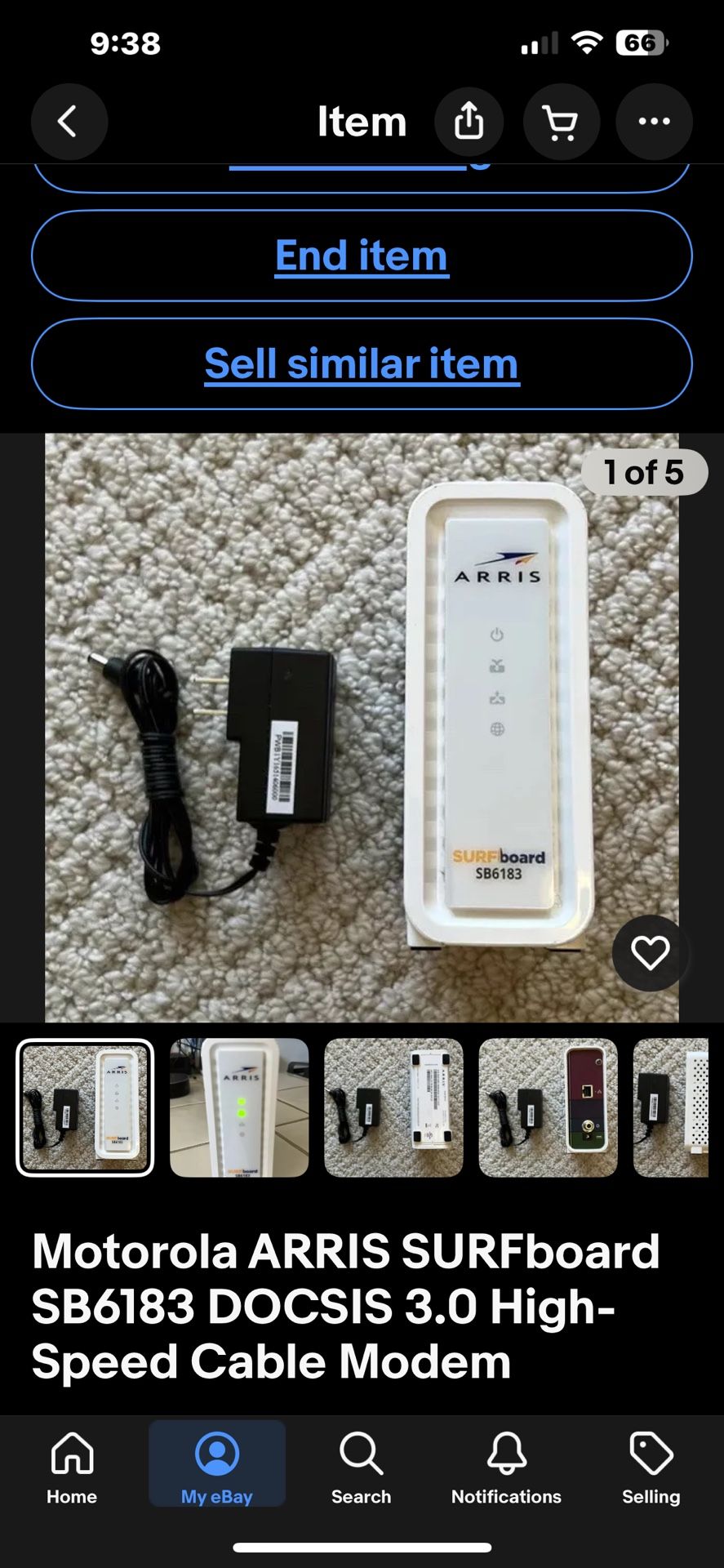 Motorola ARRIS SURFboard SB6183 DOCSIS 3.0 High-Speed Cable Modem