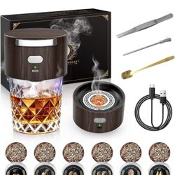 Brand New-Electric Whiskey Smoker Kit with 6 Flavor Wood Chips