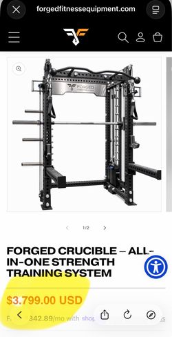 HOME GYM RACK SMITH  FORGED CRUCIBLE – ALL-IN-ONE STRENGTH TRAINING SYSTEM NEW IN BOX  3000$
