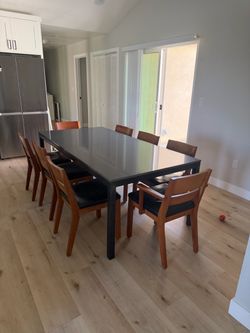 Room & Board Parsons Table & Chairs