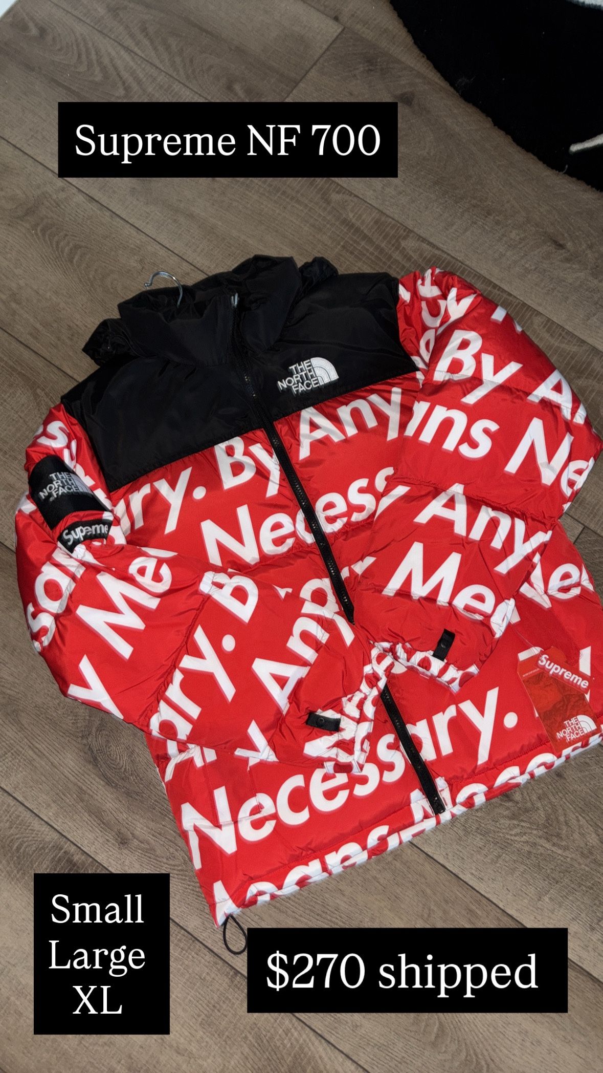 SUPREME X NORTH FACE PUFFER