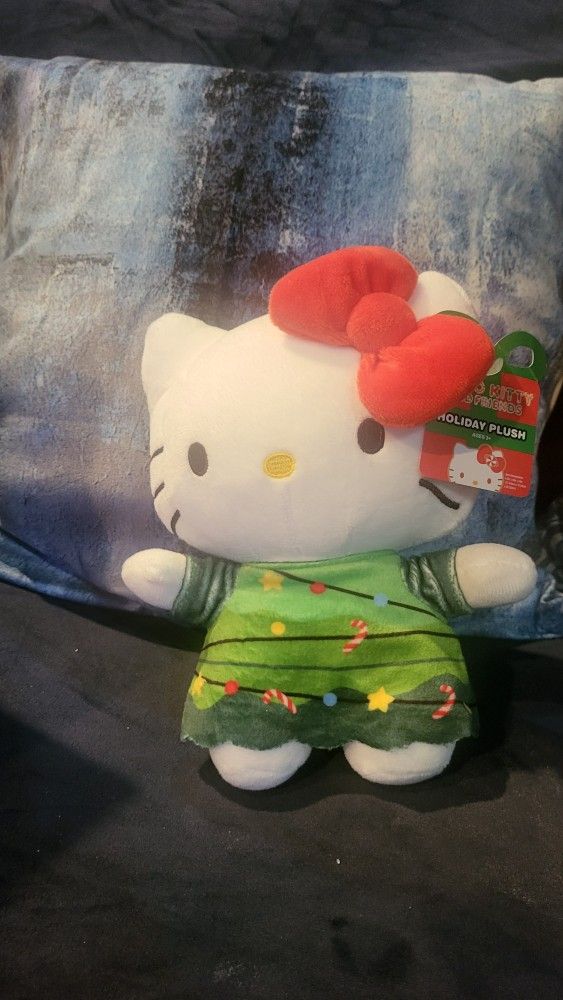 Hello Kitty Christmas Holiday Plush New (Read Description)
