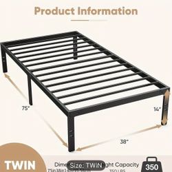 Twin Bed Frame  - New In Box