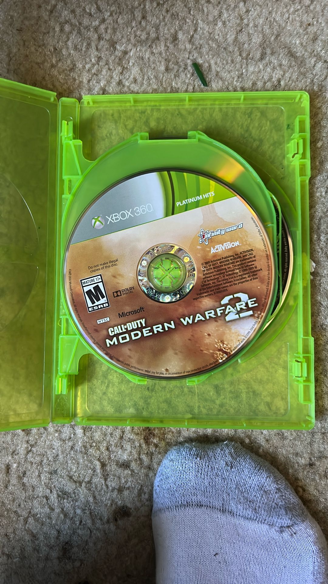 X Box 1 Version Of The 360 MW Games