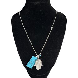 SS925 Hamsa 🪬 Moissanite Pendant Necklace