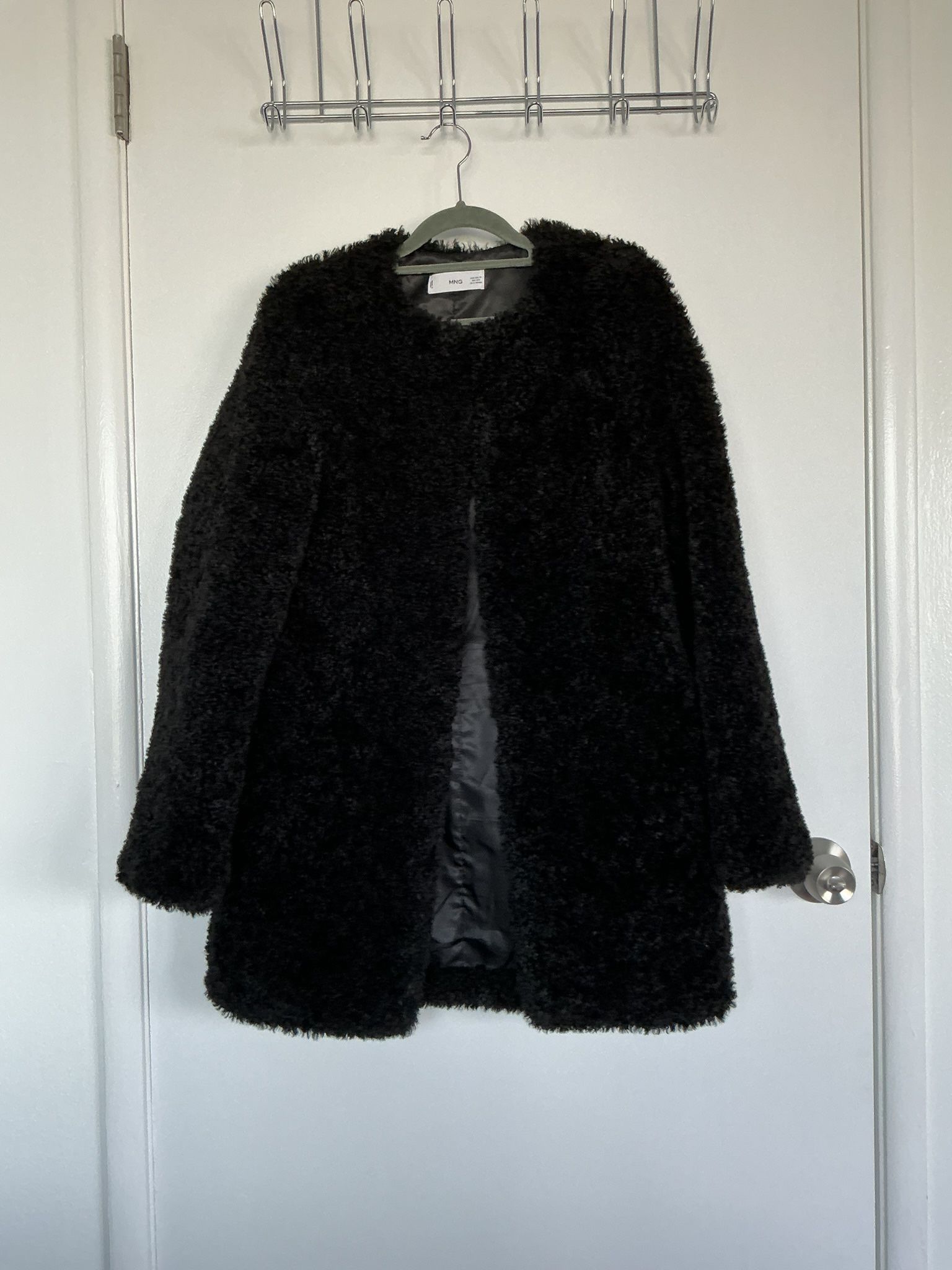 Mango Faux Fur Coat