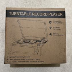brand new turntable record player