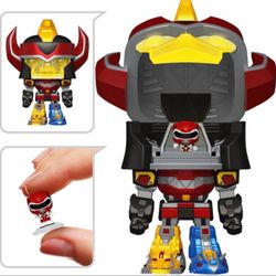 Mighty Morphin Power Rangers Megazord with Red Ranger Funko Bitty Pop!