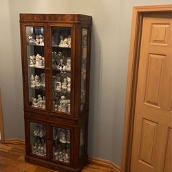 Curio cabinet and a lot of precious moments