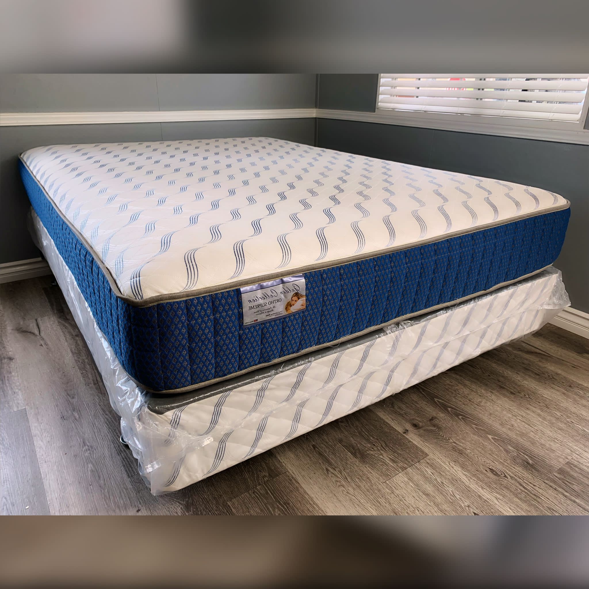 Cal King Supreme Ortho Mattress and Boxspring for Sale in Rialto, CA