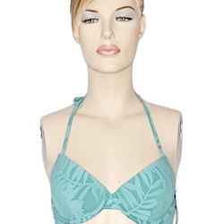 NWT shade & Shore Green Bikini Bra Size 36B