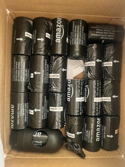 Amazon Basics Dog Poop Bags + Dispenser – $12
