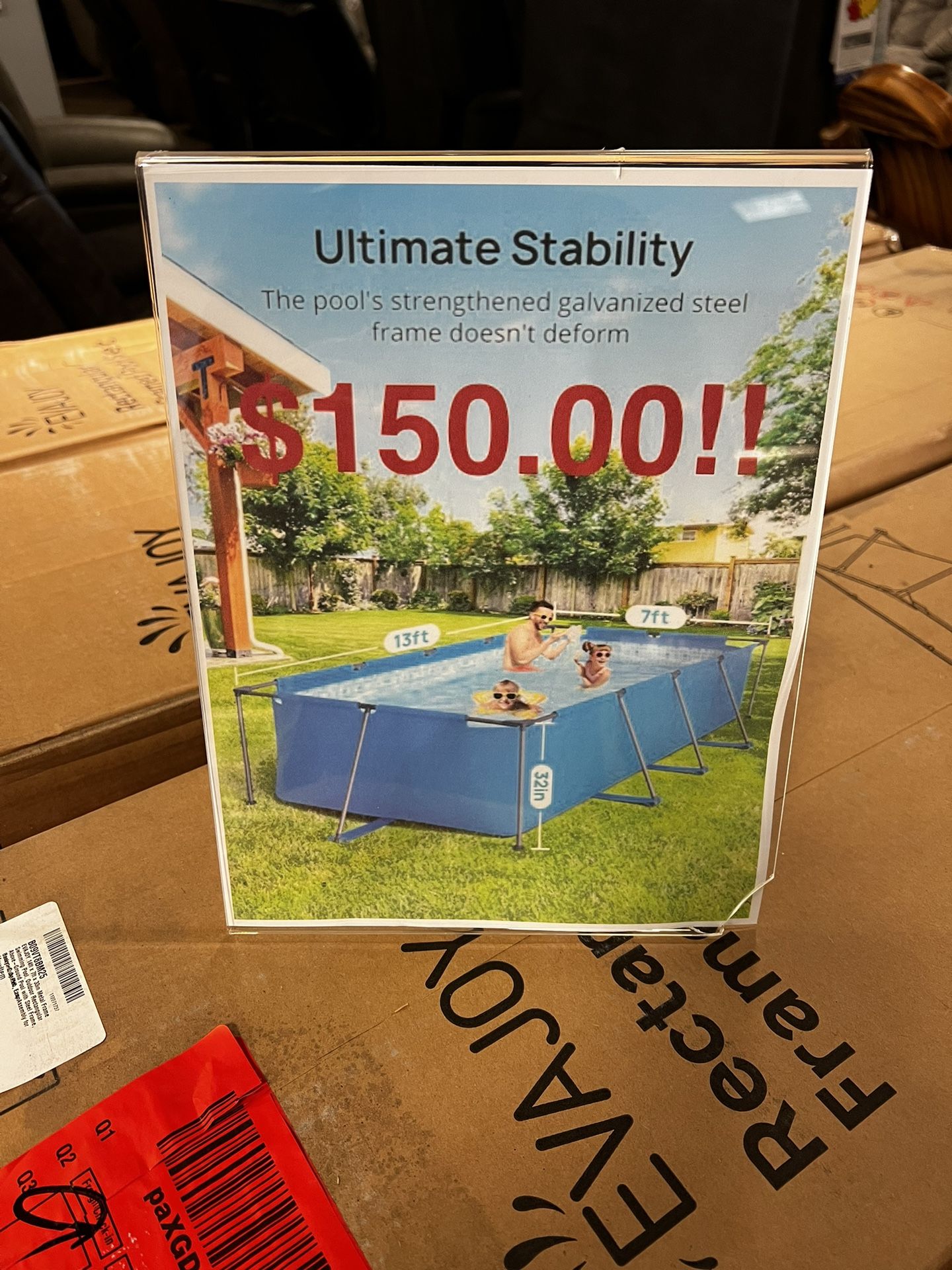 Pools New $150 A Piece While They Last