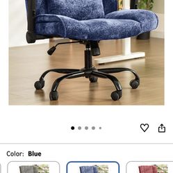 Brand New Criss-Cross Office Chair – Blue (Never Used)