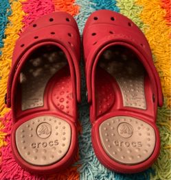 Crocs Mary Jane Clogs Red