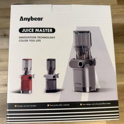 Anybear Cold Press Juicer, 4.3” Large Feed Chute