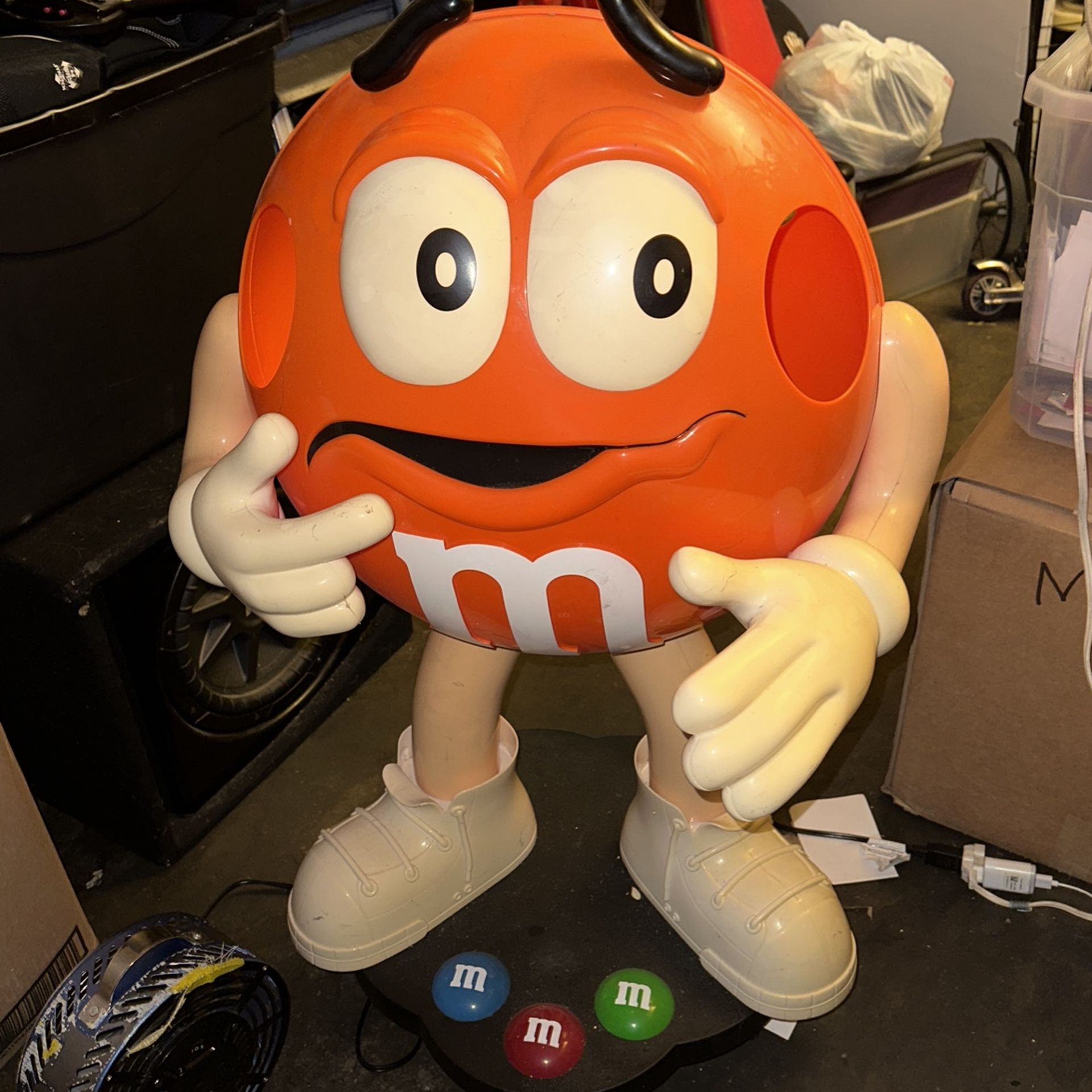 M&M Figure Display For Promotion Orange Used