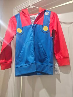 Mario brothers hoodies sweaters zip up kids size small