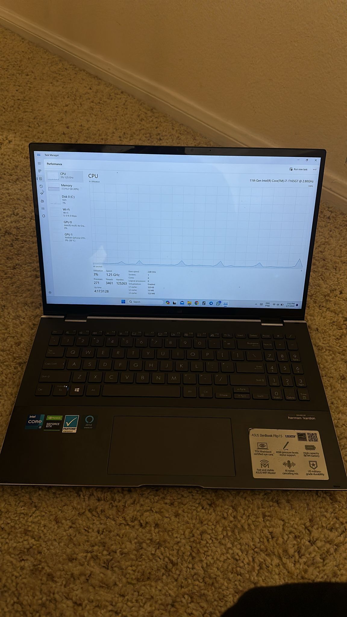 Laptop Asus ZenBook Flip 15