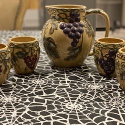 Pitcher With Cups