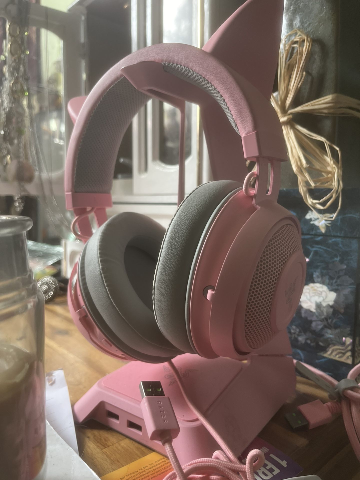 RAZOR PINK KITTY GAMING HEADSET