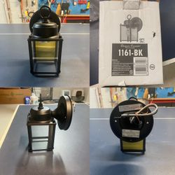 Light fixture 8” black. Brand new
