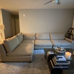 RH Inspired Custom 4 Pc Sectional. 