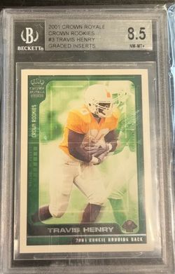 2001 Crown Royale Travis Henry Rookie BGS 8.5