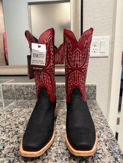 Ariat futurity relentless golde rush 12D Black Lizard