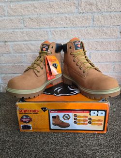 New Nuevas Size 13 Work Boots Steel Toe Water Proof Botas de Trabajo Impermeable Con Casquillo