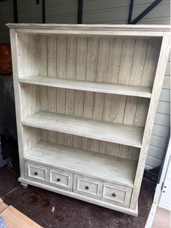 All wood bookcase or storage shelf