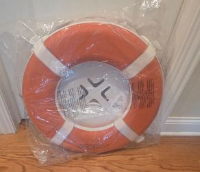 Life Ring Buoy, Orange, 24"