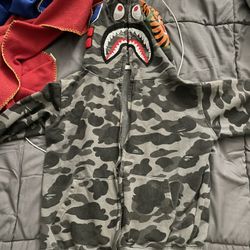 bape shark full zip hoodie