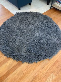 Grey Circle Rug