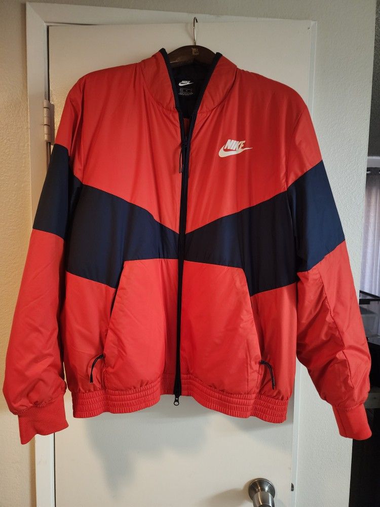 Men's Red/ Blue Puffer Jacket Size XL