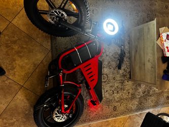 Fat Tire Electric Bike Red Frame