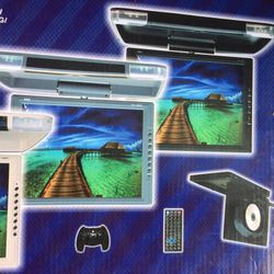 Flip-up screen with DVD