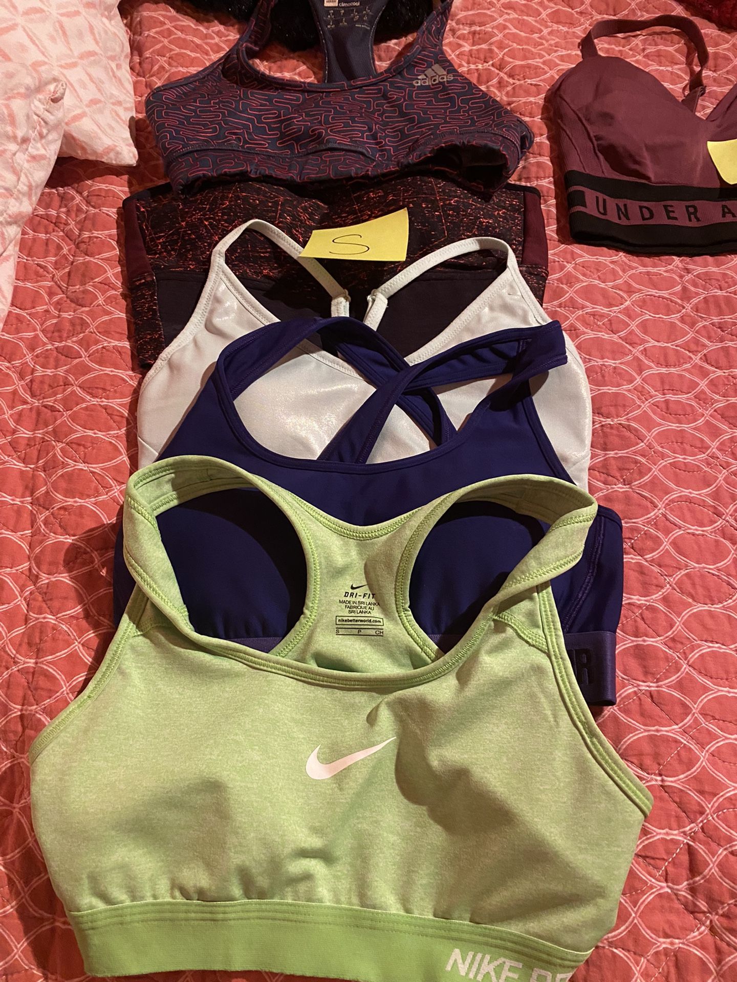 Nike And Under Armour And Addisas Sports Bra