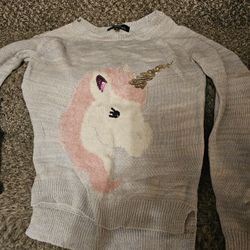 GIRLS UNICORN SWEATER SIZE XL