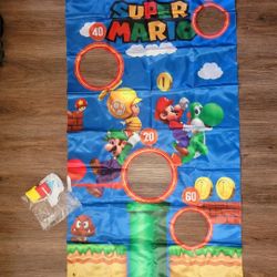 Mario Toss Game with 3 Bean Bags