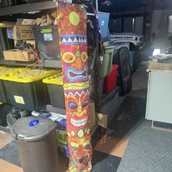 6’ Light Up Waterproof Tiki Sign 