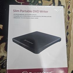 Slim portable dvd writer