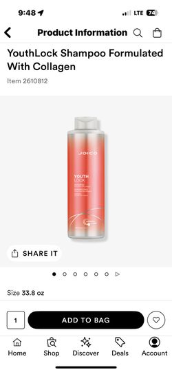 Joico Youthlock Shampoo And Conditioner Set 