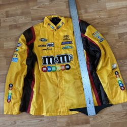 Yellow and black M&M's women’s Sz 2Xl  Racing Nascar jacket #Nascar
