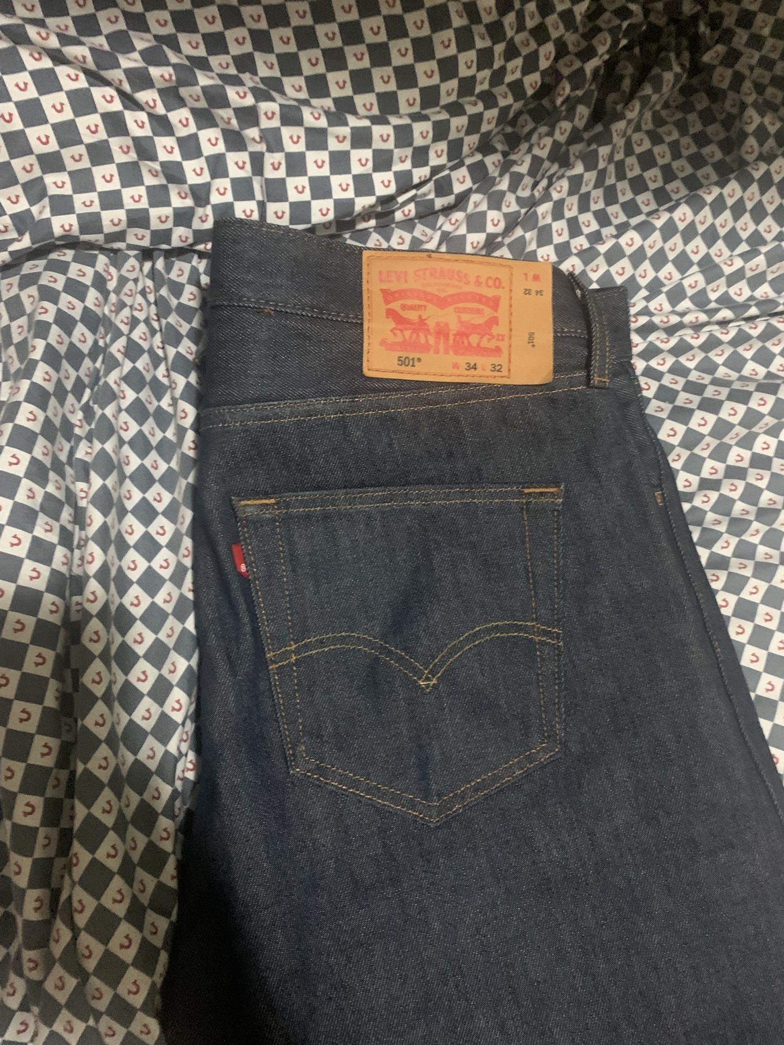 Blue Levi’s 501s Size 34 32