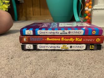3 Diary of a Wimpy Kid books like new