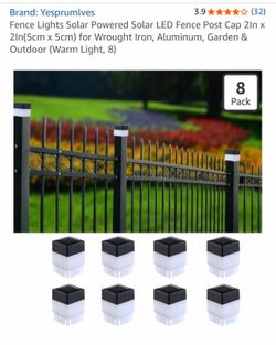 Solar Fence Lights