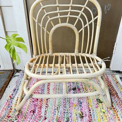 $25 - Bench For Baby & Toddler Kid Boho Rattan Bench/ Double Chair - For Photography & Prop Furniture