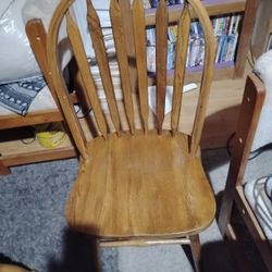 Chair In Oak 18 Inches Tall