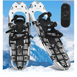25" Snow Shoes, Lightweight Aluminum Snowshoes for 